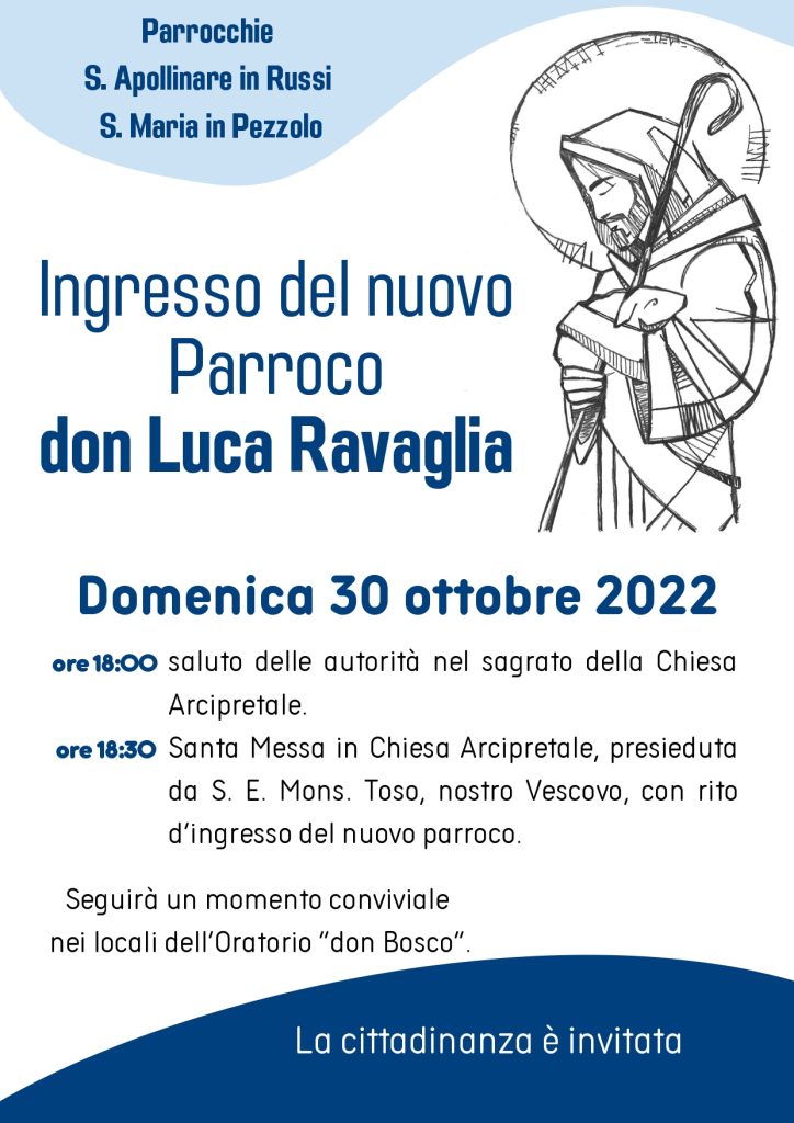 Ingresso del nuovo Parroco don Luca Ravaglia Ingresso del nuovo Parroco don Luca Ravaglia