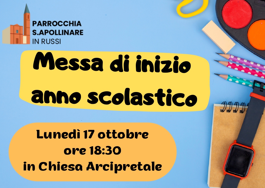 Messa di inizio anno scolastico Messa di inizio anno scolastico