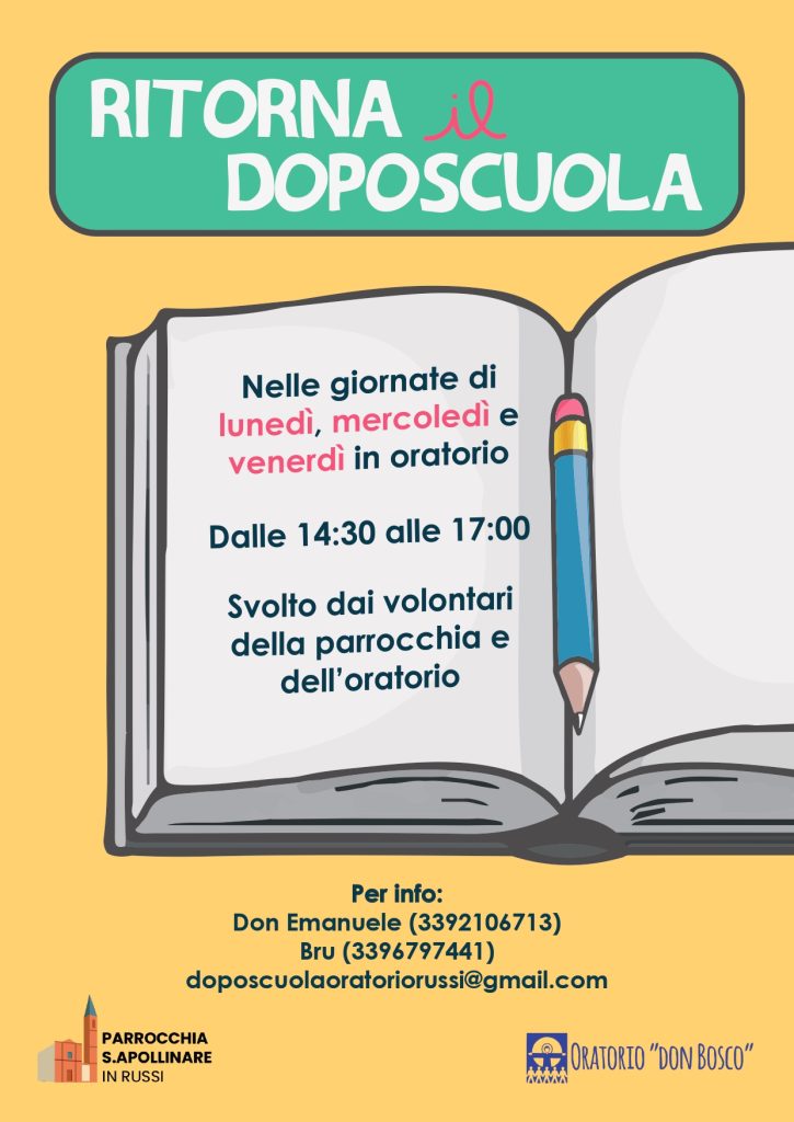 Ritorna il Doposcuola Ritorna il Doposcuola