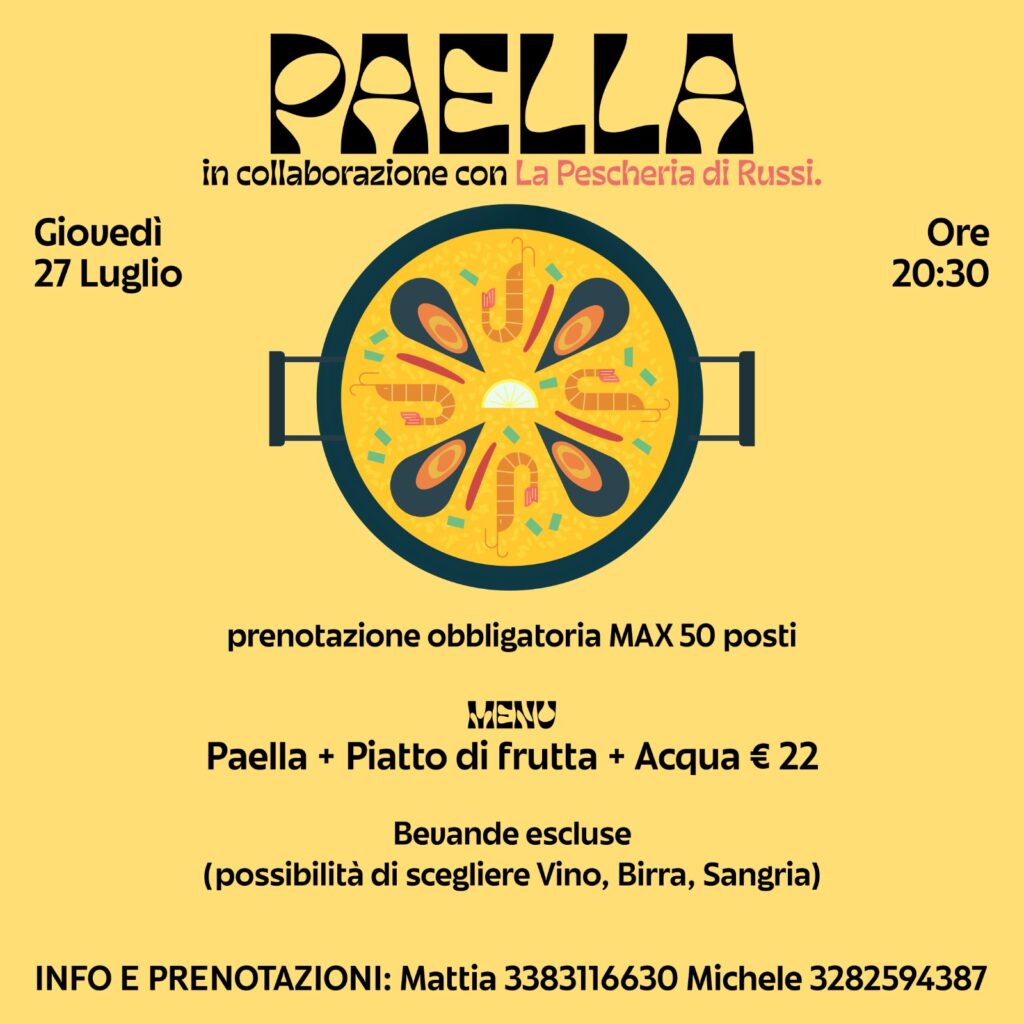Paella – 27 Luglio